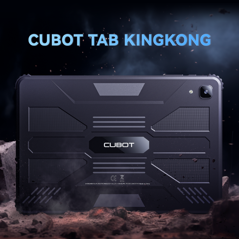 Cubot TAB KINGKONG ، كمبيوتر لوحي قوي أندرويد 13 ، IP68 مقاوم للماء ، 16GB + 256GB ، إضافة إلى العربة وجمع ، قريبا