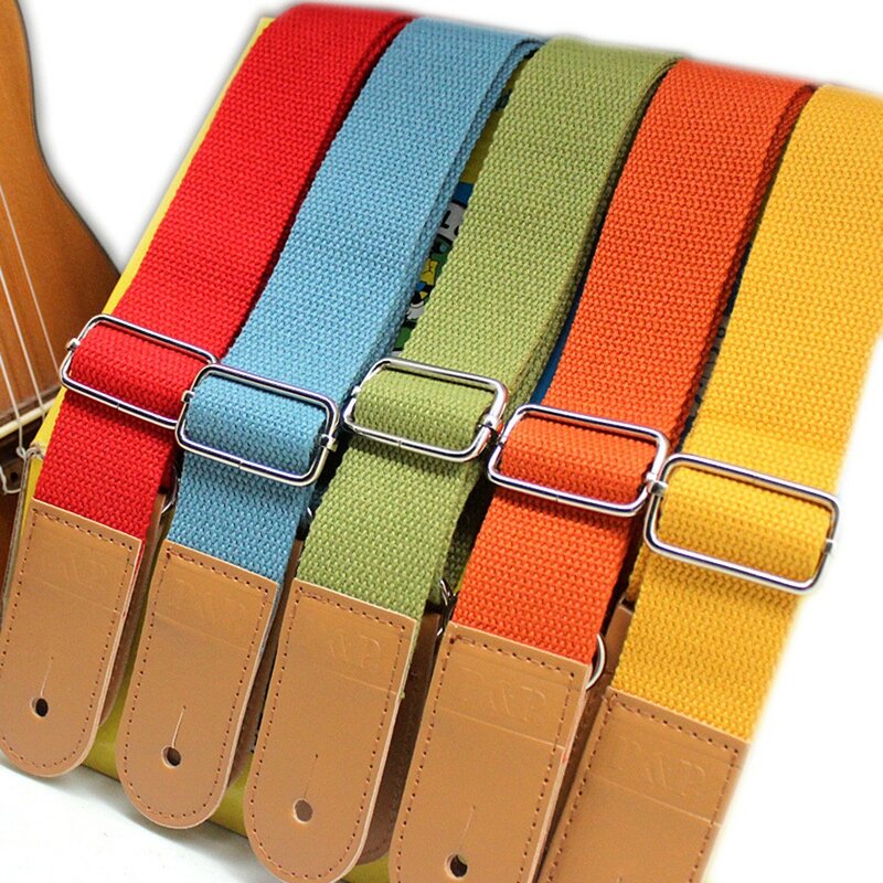 Bretelles de ukulélé en pur coton, disponibles en une variété de couleurs, accessoires de mode professionnels, confortables