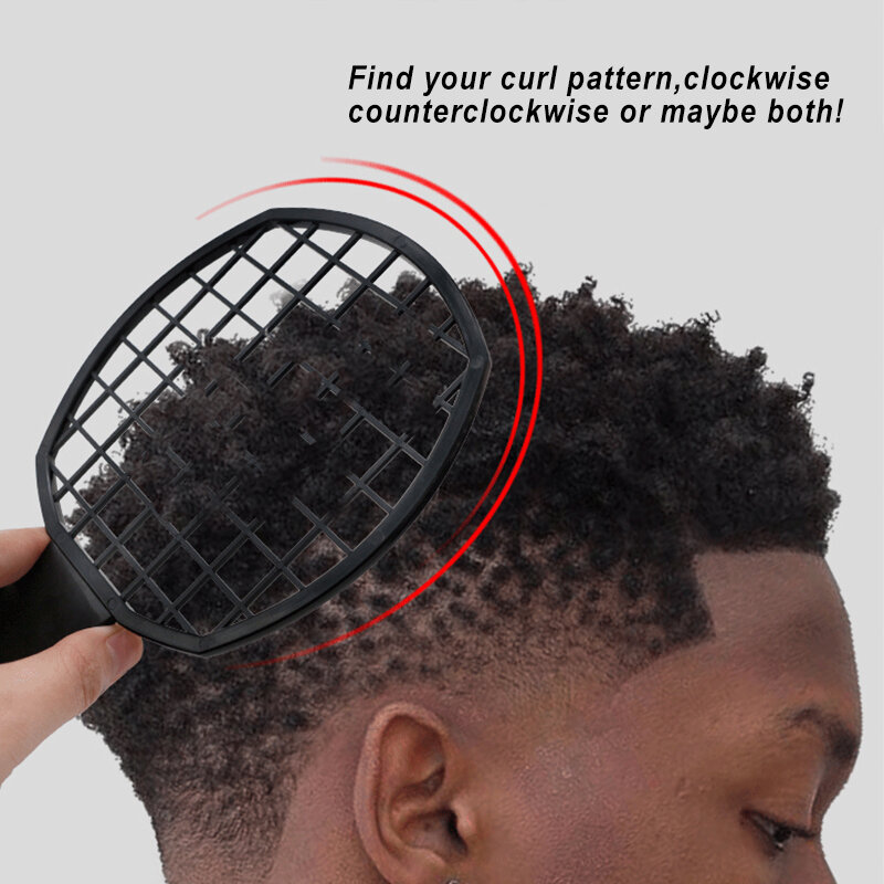 3pcs African Hair Care Styling Tools kit Twist Afro Hair Comb spugna Barber Shop spugna Curls Fork Comb Salon strumenti per parrucchieri