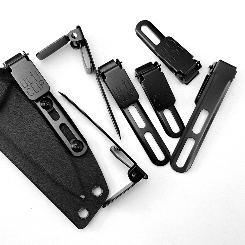Ultislip clip de cintura para cuchillo y fundas, Clip de cinturón, bucle con tornillo, se adapta a aplicaciones, pieza de herramienta