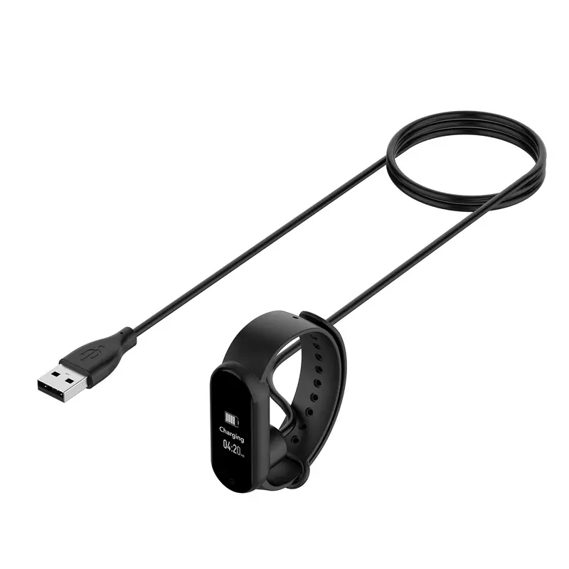 샤오미 미 밴드 5 용 고속 USB 충전 케이블 어댑터, 샤오미 미 밴드 6 스마트 팔찌 충전기 와이어 교체