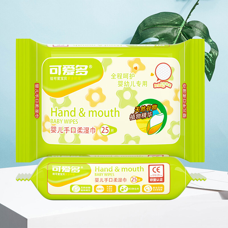 Baby Hand and Mouth Cleaning Soft Wipes 25 Count