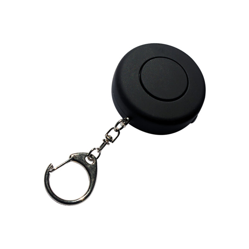 New Mini Circle Personal Safety Alarm Siren 120 dB Alarm Keychain with LED Flashlight for Women Girl Kid Elderly Outdoor