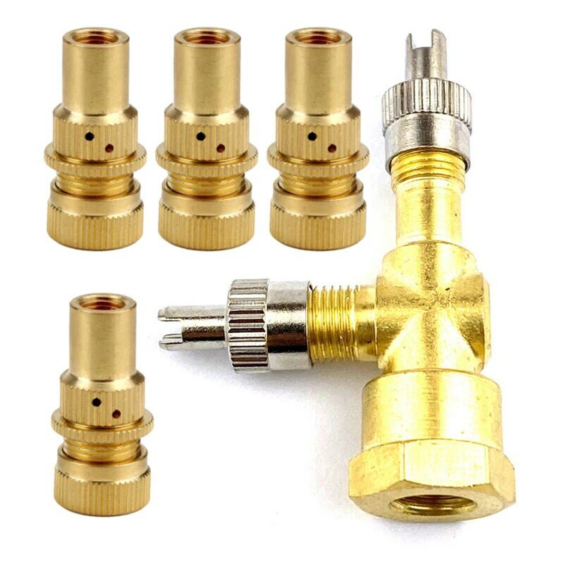 1 Set 3-Way Valve Stem Port TPMS Tee Adapter Tire Pressure Gauge Connector Kit Universal for Car Motorcycle New