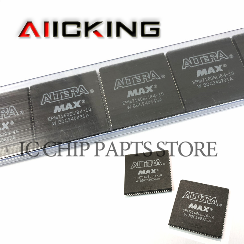 EPM7160SLI84-10 2 teile/lose, epm7160sli84 plcc84 cpld integrierter IC-Chip,100% Original auf Lager