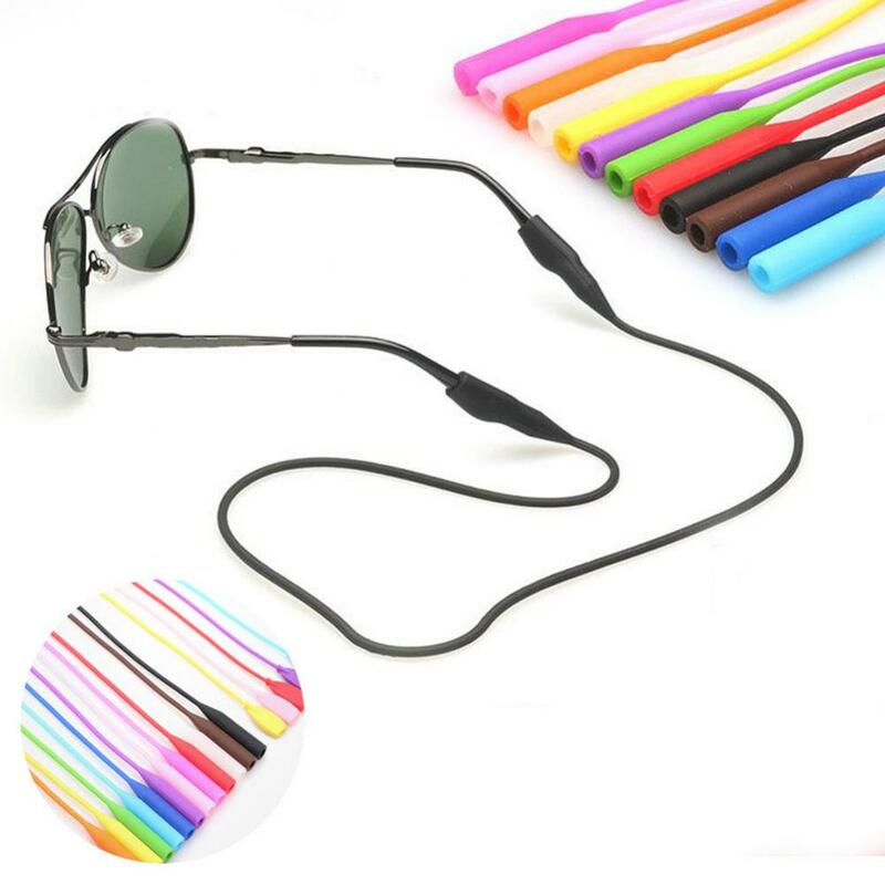 Silicone Sports Non-Slip Sunglasses Rope Unisex Outdoors Sports Glasses Cord  String Glasses Anti Slip Holder for Children Kids