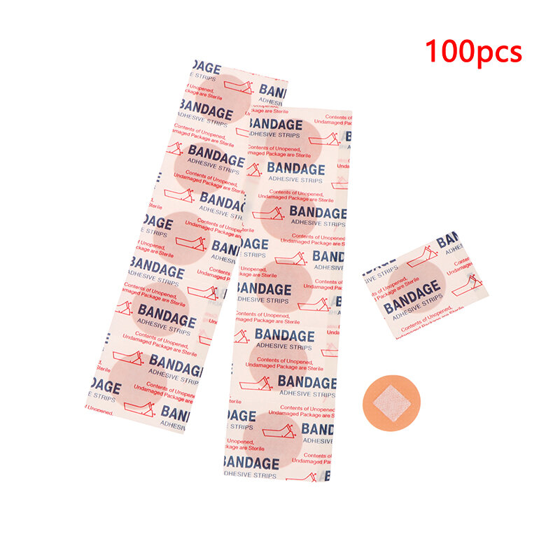 100Pcs Mini cerotto impermeabile rotondo piccolo medicazione per ferite nastro adesivo fasciatura nastro adesivo per la fissazione delle ferite