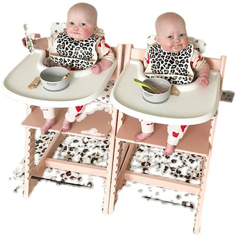 Wuli Ins-Silla de comedor para bebé, asiento de madera maciza, multifuncional, ajustable, para crecimiento de bebé, novedad, 2024