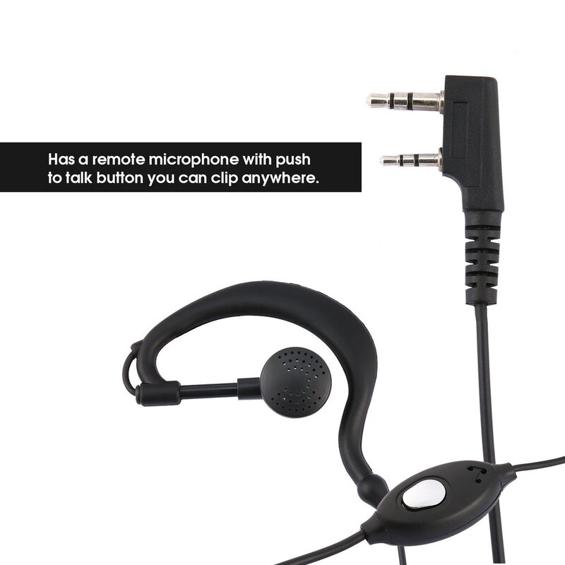 Original Headphone Set para Baofeng UV 5R, fone de ouvido Rádio, Walkie Talkie Headset, Microfone, 888S, 5RA UV, UV 5RE, UV82