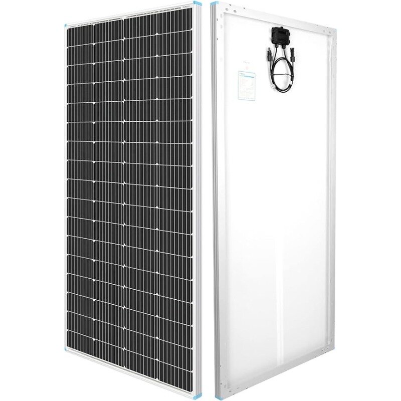Renogy-Panel Solar de 200 vatios y 12 voltios, módulo fotovoltaico monocristalino de alta eficiencia, cargador de energía para batería de granja de techo marino RV
