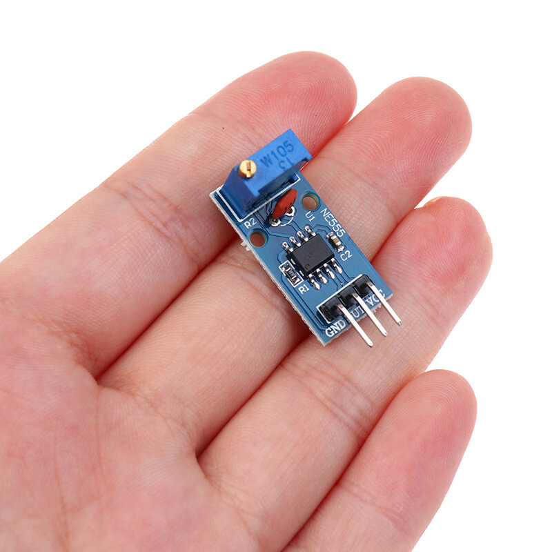 1pc 5v-12v ne555 freqüência ajustável módulo gerador de pulso ne555 chip 3*1.5cm novo