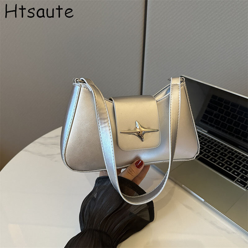 Винтажные сумки-хобо из искусственной кожи, Дамский клатч на одно плечо, модные простые женские тоуты