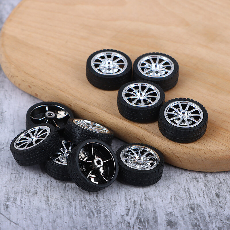 10 Stück Gummireifen Autor äder Reifen haut 26mm Räder DIY Rennfahrzeug Spielzeug Auto Modell modifizierte Teile (Öffnung 2mm)