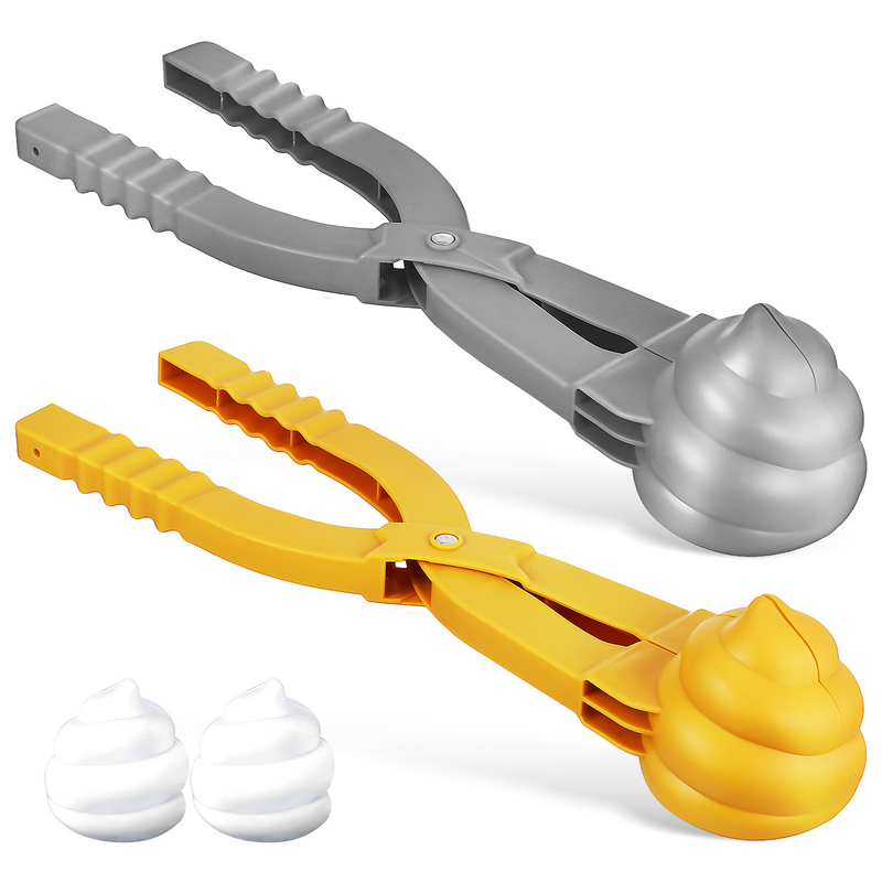 Snow Buddy Snowball Making Tool Kit, Criador de bolas, Clips, Poo Shape, Inverno, 2 peças, 36cm