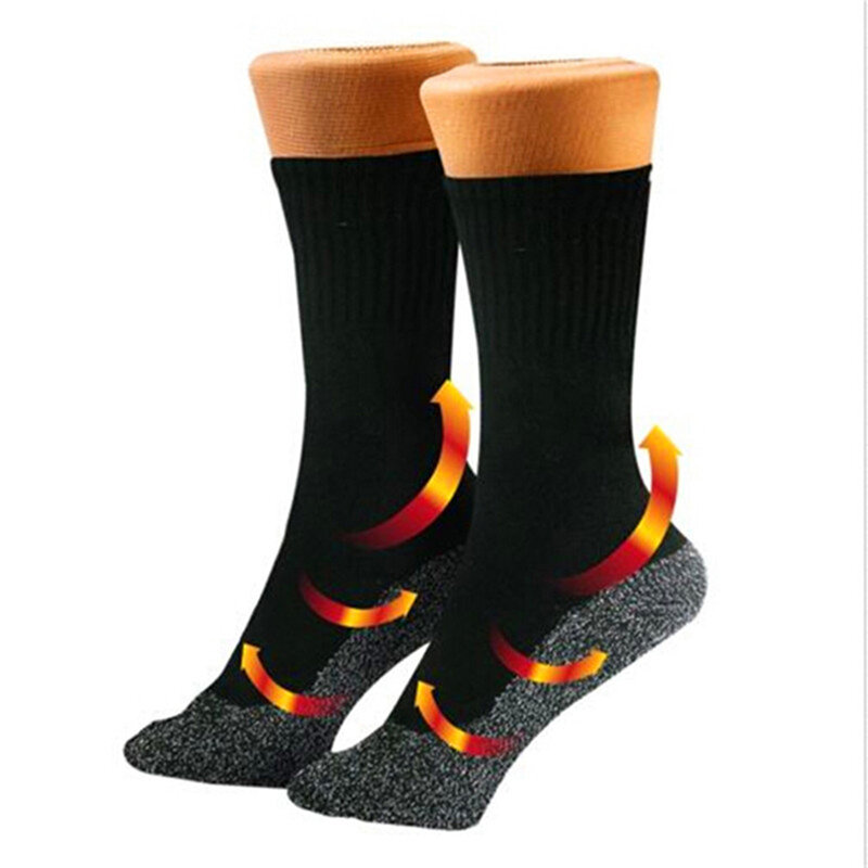 Теплые носки, зимние носки с подогревом, теплые лыжные носки, теплые носки с подогревом для ног, лыжные и спортивные носки с постоянной температурой, термальные уличные