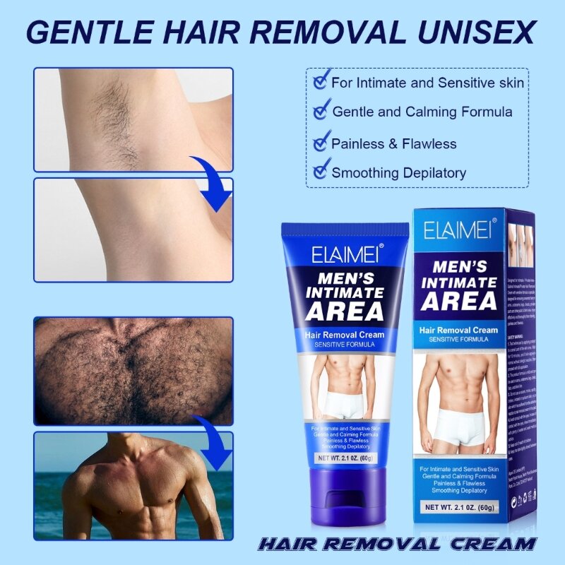 Частный крем для удаления волос для мужчин Крем для удаления волос Интимная эпиляция