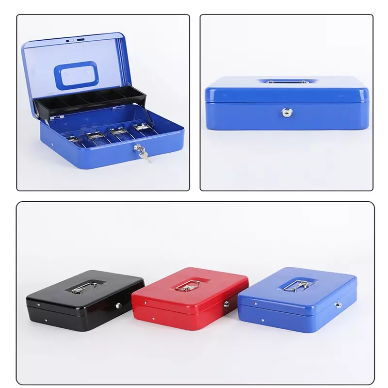 Caja registradora portátil con contraseña, almacenamiento de seguridad, cajón oculto para monedas