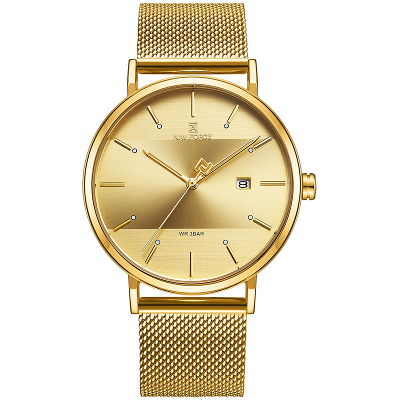 NAVIFORCE-Reloj de pulsera de cuarzo para hombre y mujer, accesorio sencillo de lujo, resistente al agua, fino, 2022