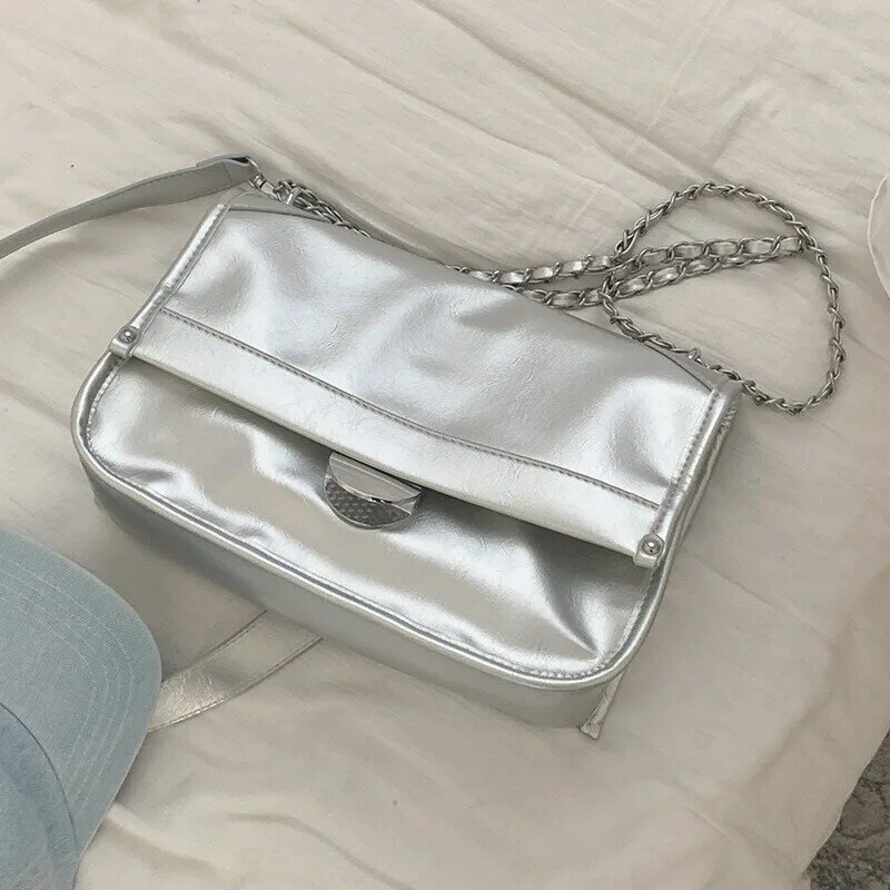Nuova borsa a catena alla moda con Design di nicchia femminile borsa a tracolla singola di grande capacità borsa a tracolla fresca