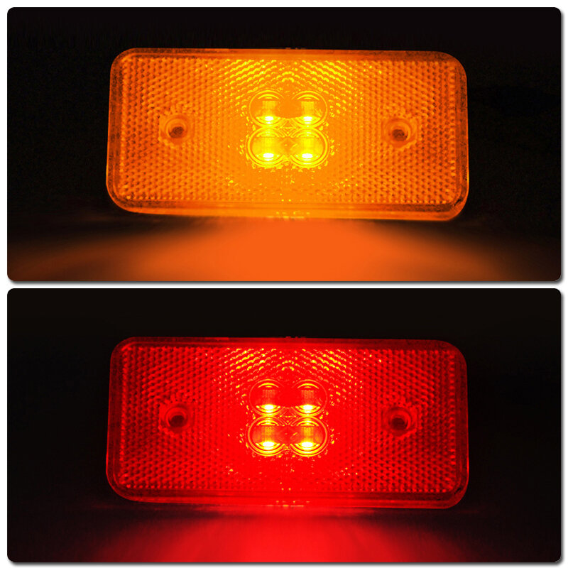 12V Mặt Trước Trong Suốt Phía Sau Hun Khói LED Bên Phản Quang Bút Đèn Hội Benz W463 G55 G63 G500 G550 2002-Năm 2014 Thông Quan Đỗ Xe