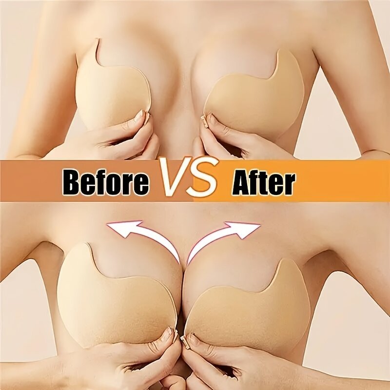 Comfort-Lift Silicone Nipple Covers – Invisible, Self-Adhesive Push-Up Pasties, Washable & Seamless Lingerie Accessory