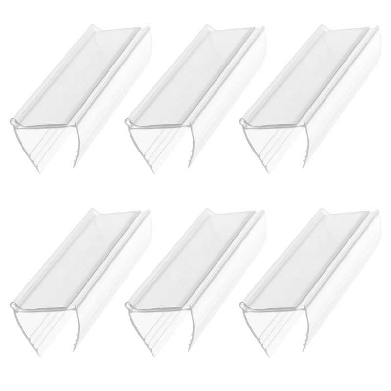 6 Pcs Label Slot Holder for Shopping Mall Display Price Stand Displaying Shelf Labels