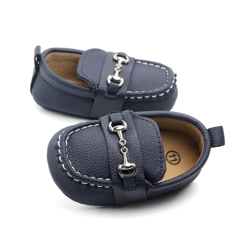 Sapatos casuais estilo slip-on para bebês meninos e meninas, alta qualidade, macio PU e algodão, sapatos recém-nascidos, sapatos infantis, D2081, primavera e outono