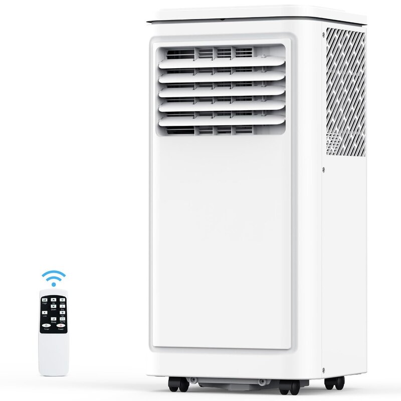 Aire acondicionado portátil 8000BTU para refrigeración de habitación, Unidad de CA portátil con deshumidificador, hasta 350 pies cuadrados