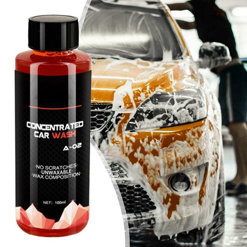 Shampoo Multifuncional Car Wash, Líquido de Alta Espuma, Altamente Concentrado, Limpeza Profunda e Restaura, 5,3 oz