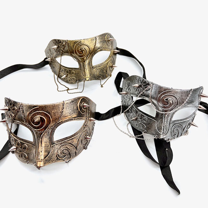 Máscara Steampunk Phantom Masquerade Cosplay Ball, media cara, disfraz Punk, accesorios de fiesta de Halloween, accesorio de decoración