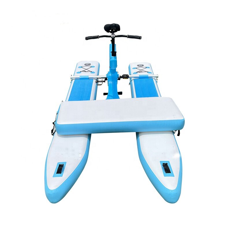 Spatium-Bicicleta de agua inflable flotante, bici de ciclo de mar sentado, nueva moda