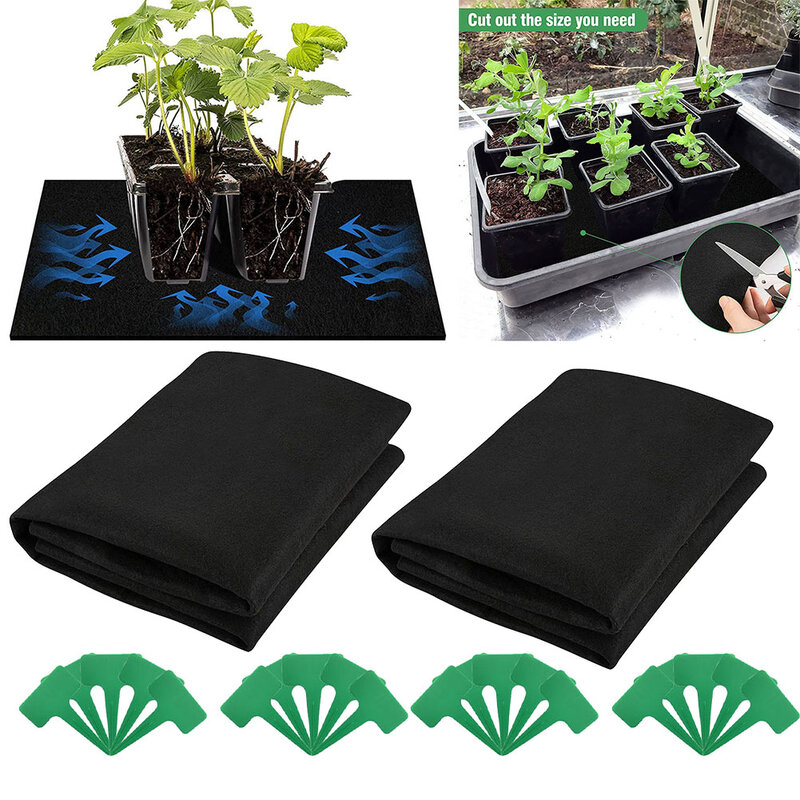 2 stücke 3mm dicke automatische Bewässerung Kapillar pads mit 20 Pflanzen etiketten Yard Garden Outdoor Living liefert Zubehör