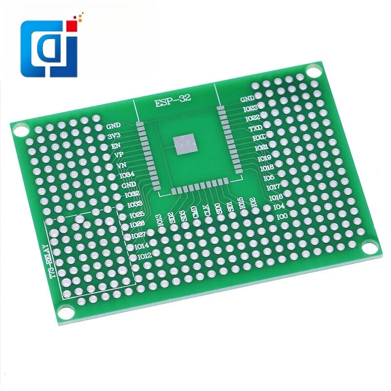 Jcd-imoro PCBボード,5x7cm,ブレッドボード,arduinoリレー用保護デバイス,esp8266,wifi,ESP-12F, ESP-12E,esp32,esp32s,両面