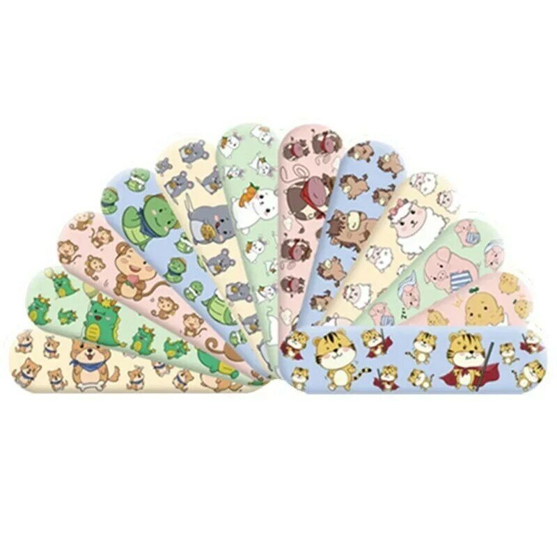 120pcs/set Cartoon Band Aid for Children Kids Animal Fruit Prints First Aid Skin Patch Wound Dressing Plasters Adhesive Bandages