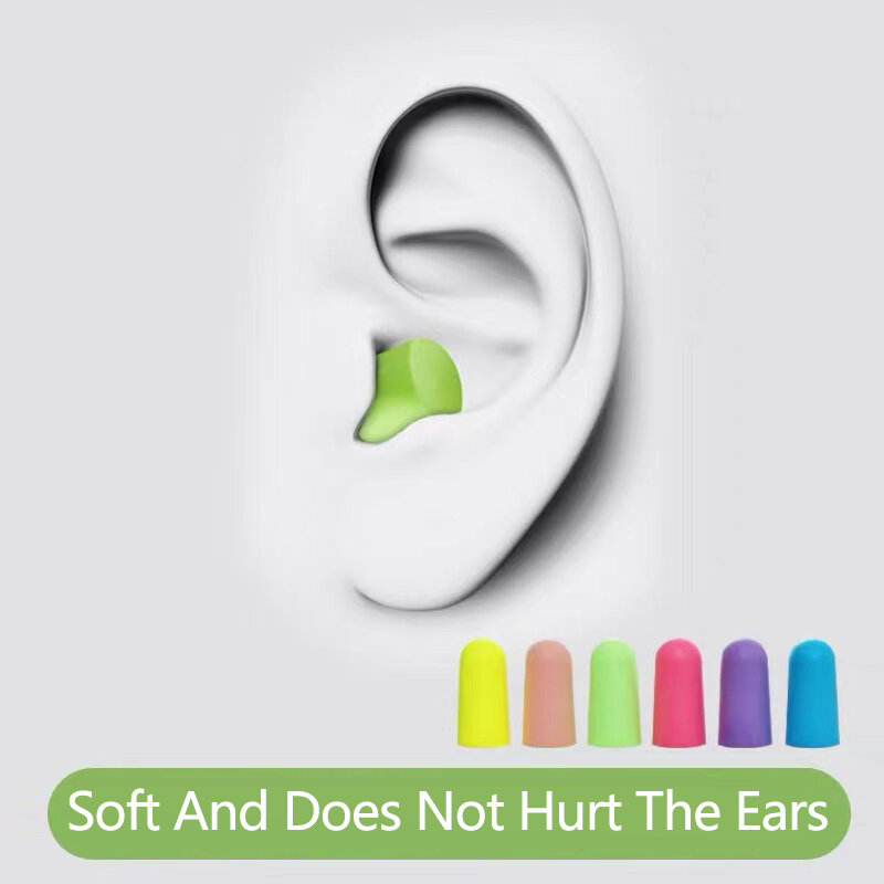 6Styles 60Pcs Soft Sponge Earplugs Sleeping Ear Plugs For Sleeping Travel Sleep Noise Reduction Rate 35.5db Sound Insulation