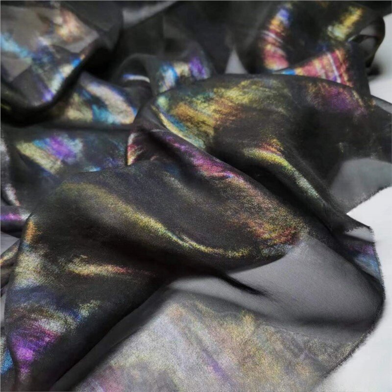 30d Hot Colorful Streamer Ancient Style Han Chinese Clothing Fabric Diy Handmade Polyester Fashion Silk Scarf Decoration Chiffon