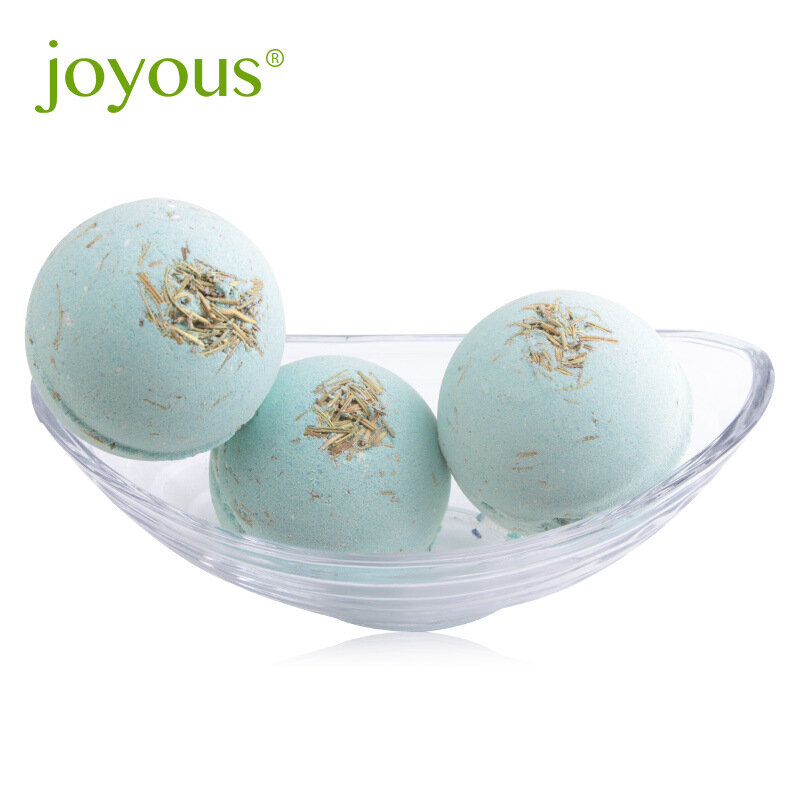 Радостный шар для ванны с зеленым чаем и розмарином, мяч для ванны с эфирным маслом, увлажняющий пузырь Pop 100 г