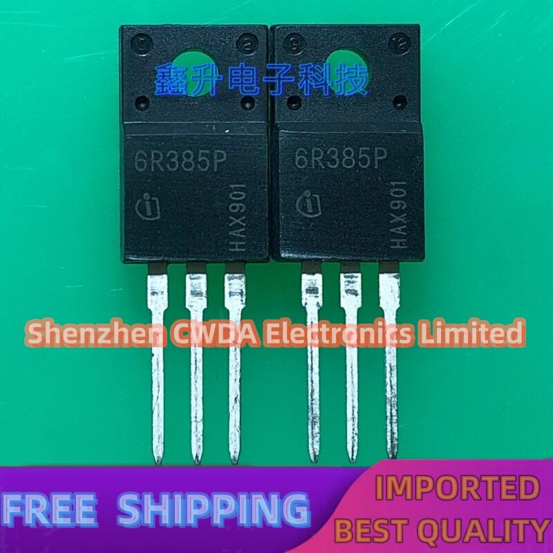 10PCS-20PCS  6R385P IPA60R385CP  MOS 650V/5.7A TO-220F  In Stock Can Be Purchased