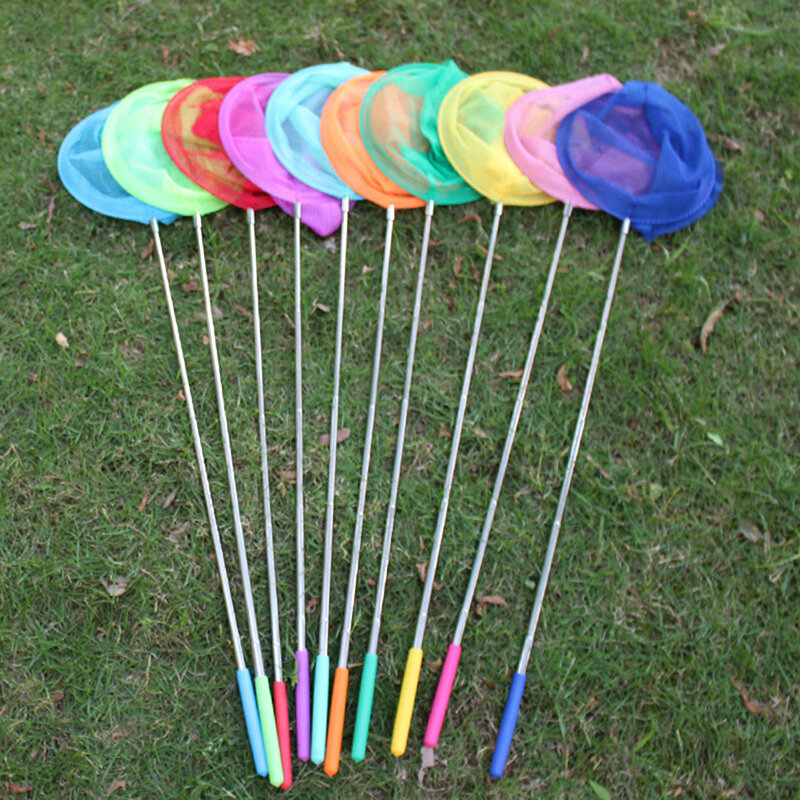 85cm Extendable Kids Catcher Net Butterfly Fish Insect Catcher Net Telescopic Fishing Net Outdoor Fishing Toys Games Baby Toys