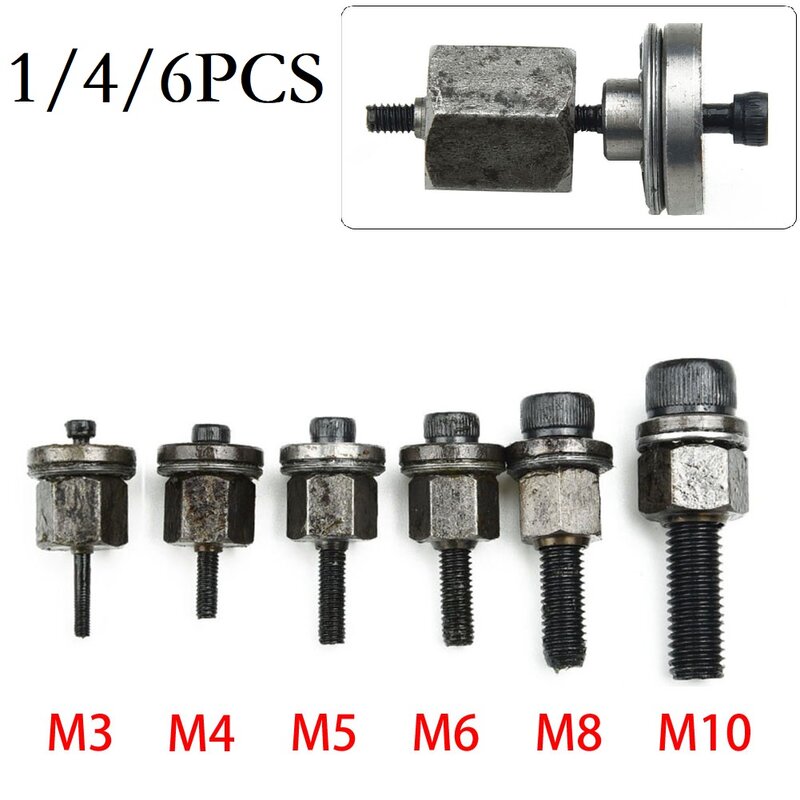 Outil de rivetage de mandrin en acier, facile à utiliser pour le jeu de têtes de rivets, M10, M3, M5, M8, outil d'écrou de rivetage manuel, outil de rivetage de remplacement, M6