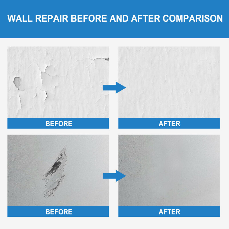 Agente reparador de pared impermeable, sellador antifugas, pasta reparadora de pared, secado rápido