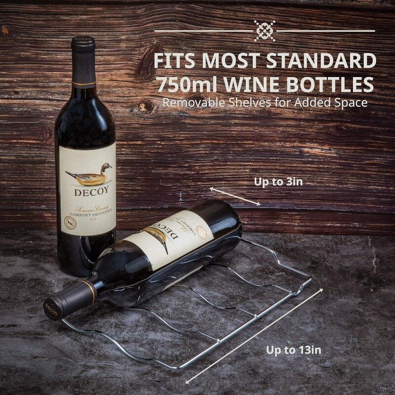 مبرد نبيذ Ivation مع قفل ، ضاغط 12 زجاجة ، كبير قائم بذاته ، 41f-64f ، تحكم رقمي في درجة الحرارة ، باب زجاجي