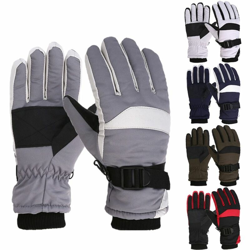 Gants de ski anti-alde coupe-vent unisexes, doigt complet UNIS issant, gants de cyclisme chauds, sports d'hiver, mode