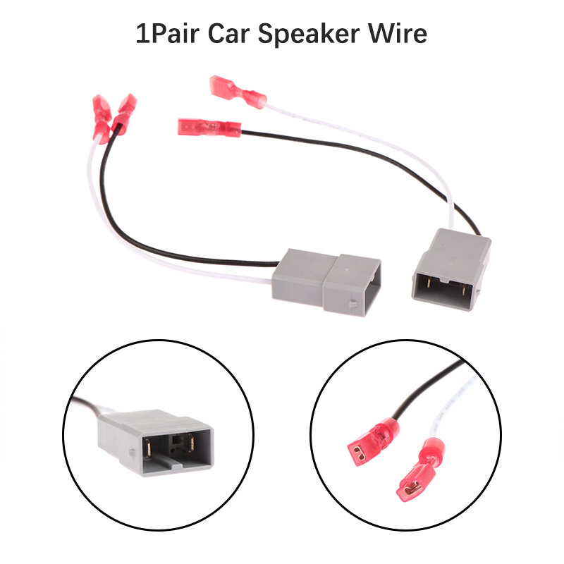 1Pair Car Tweeter Dash Front Speaker Wire Harness Adapter Cable Connector Wiring Cable For Honda Accord