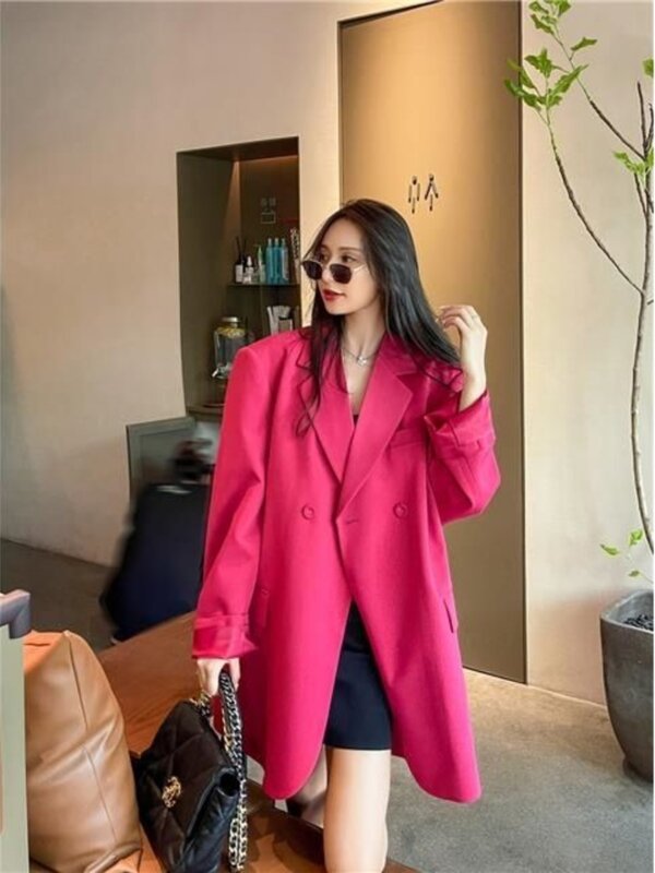 UNXX Chic Blazer All-Match untuk wanita modis, atasan Blazer Niche desainer santai gaya Korea baru dengan Flair trendi diskon besar
