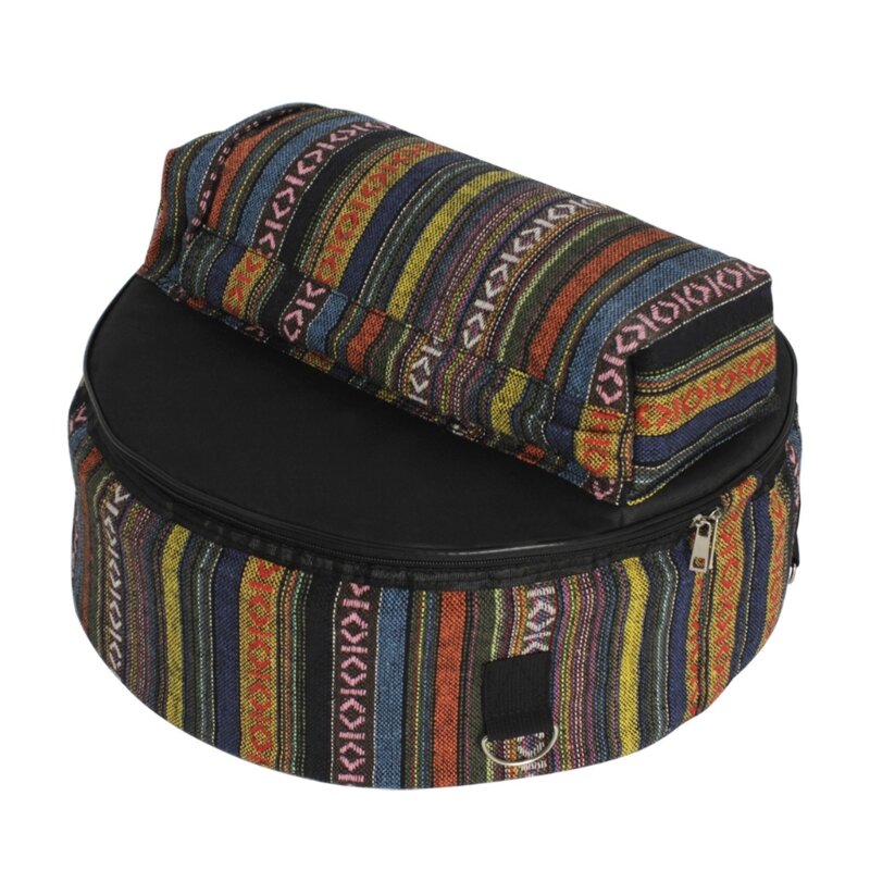 Ethnic Snare Drum Bag Oxford Cloth Backpack Drum Case With Outside Pockets G99D