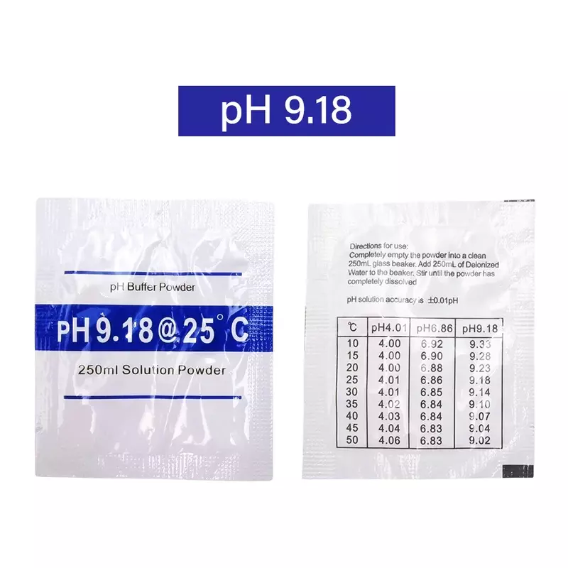 3/6/15pcs PH 4.00 6.86 9.18 Solution Calibration Buffer Powder Accuracy 0.01PH  For PH Tester Meter Digital Measurement