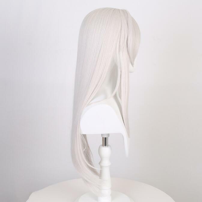 Klara peruka do Cosplay gra peruka z włókna syntetycznego Honkai Star Rail Cosplay jasnoróżowe białe długie włosy