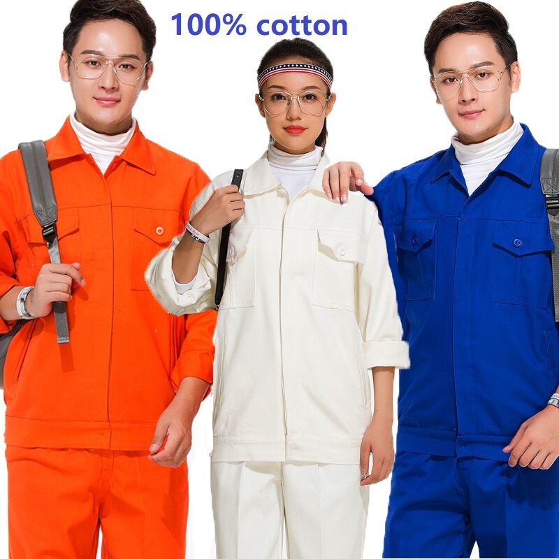 Combinaison de travail en coton pour hommes, combinaison de soudage électrique, Anti-étincelle, ignifuge, vêtement de travail épais et durable, automne et hiver 4x