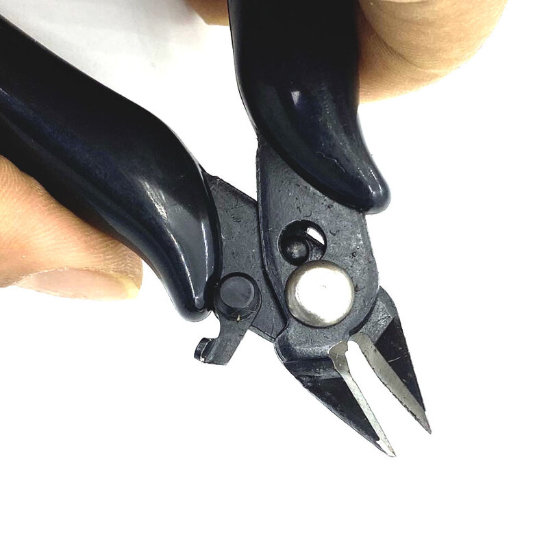 1 szt. 3.5 Cal Mini 170 szczypce stożkowe przecinak do drutu cięcia DIY elektroniczne szczypce druty izolujące z gumową rączką ręcznym ukośnym zaciskiem